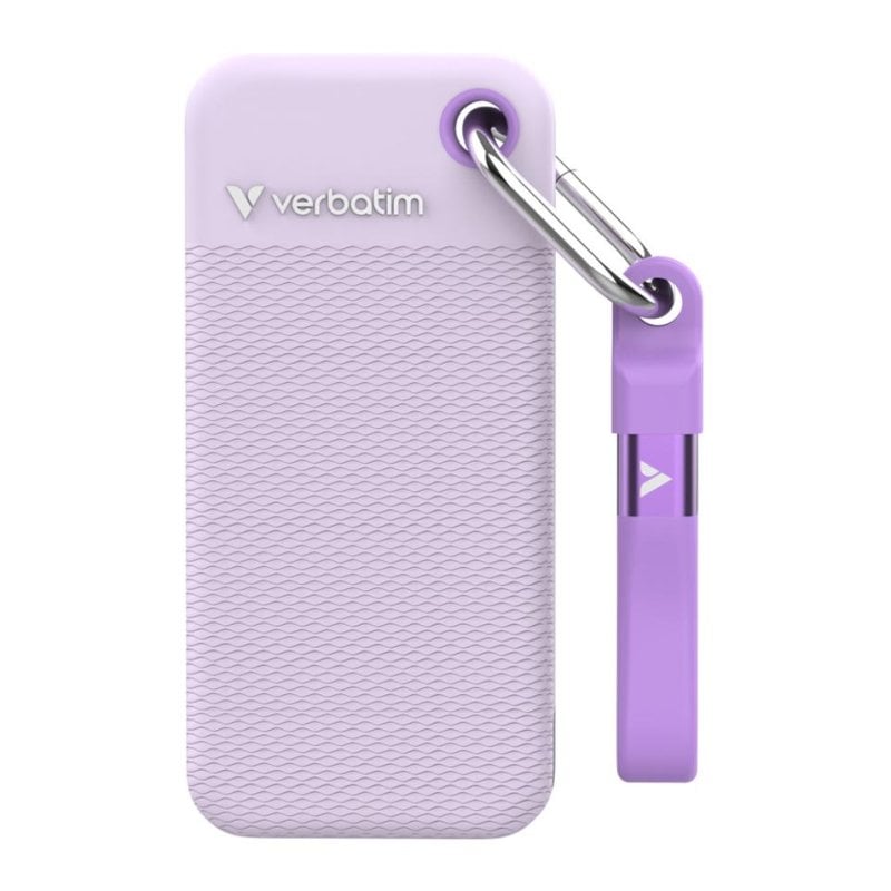 Verbatim Disque Dur Verbatim Pocket SSD 2TB M.2 USB-C 10 Gbit s Purple
