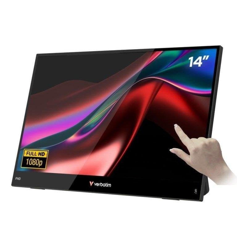 Verbatim Écran PC Verbatim Portable 14 Full HD 60Hz IPS Tactile FreeSync HDR Haut-parleurs