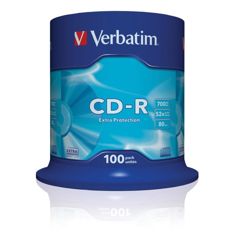 Verbatim CD-R Extra Protection 700MB 52x 100 pièces