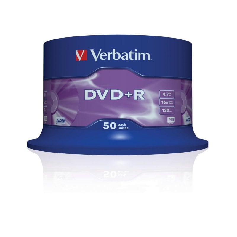 Verbatim DVD R Verbatim VB-DPR47S3A 4.7 Go 50 pièces Vitesse d'écriture 16x