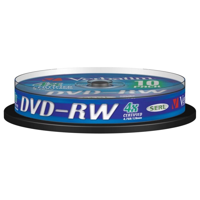 Verbatim DVD-RW Verbatim 4,7 GB 10 unités spindle