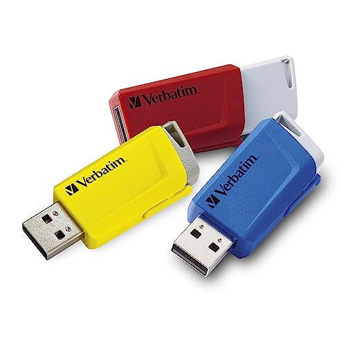 Verbatim Clé USB Verbatim Store 'n' Click 3x16GB USB 3.2 Gen1 Red Blue Yellow