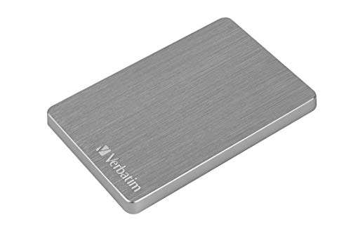 Verbatim Store 'n' Go Disque Dur Externe en Aluminium Fin 2,5 - 2 to avec USB 3.2 GEN 1 et Connexion USB-C Gris