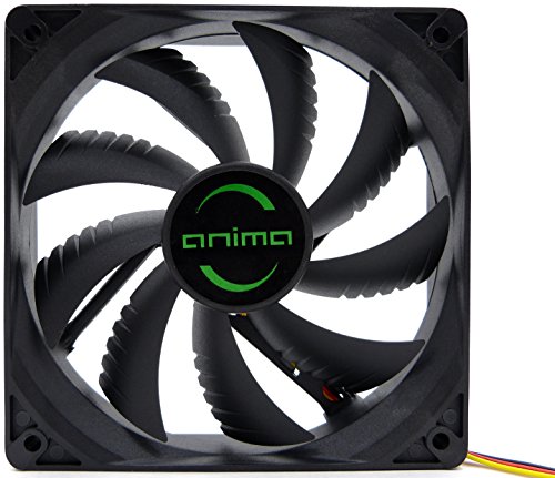 TACENS ANIMA AF12, Ventilateur pour PC 12cm, 9 Lames, Noir