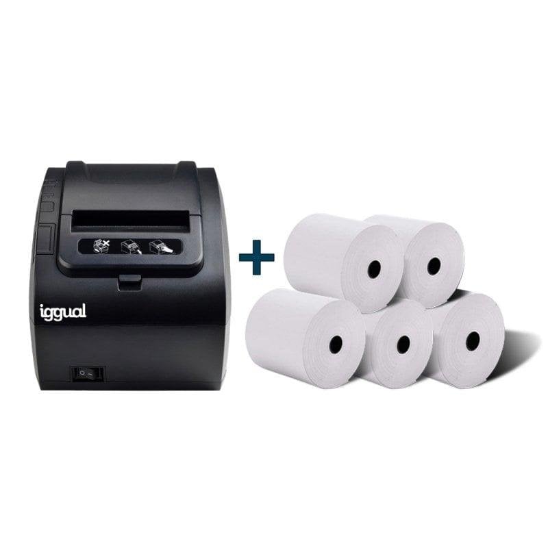 iggual Imprimante thermique iggual TP8002 avec 5 rouleaux 203x203 DPI 260 mm s Ethernet USB