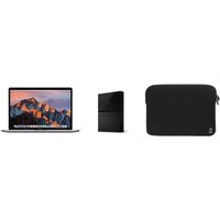 Apple MacBook Pro 15.4 Retina avec Touch Bar 256 Go SSD 16 Go RAM Intel Core i7 quadricœur a 2.6 GHz Grey Sideral Disque Dur WD My Passport pour Mac 1 To Black Housse MW Noire et White pour MacBook Pro Retina 15