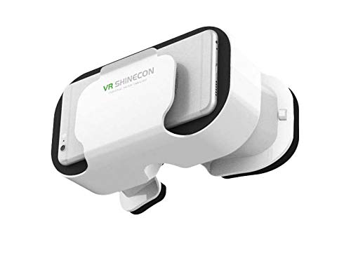 Casque VR 5.0 pour IPHONE 12 Pro Realite Virtuelle Lunette Jeux 3D Reglable (Blanc)
