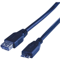 MCL Samar CÂBLE USB 3 OTG TYPE A FEMELLE MICRO B MÂLE - 1M