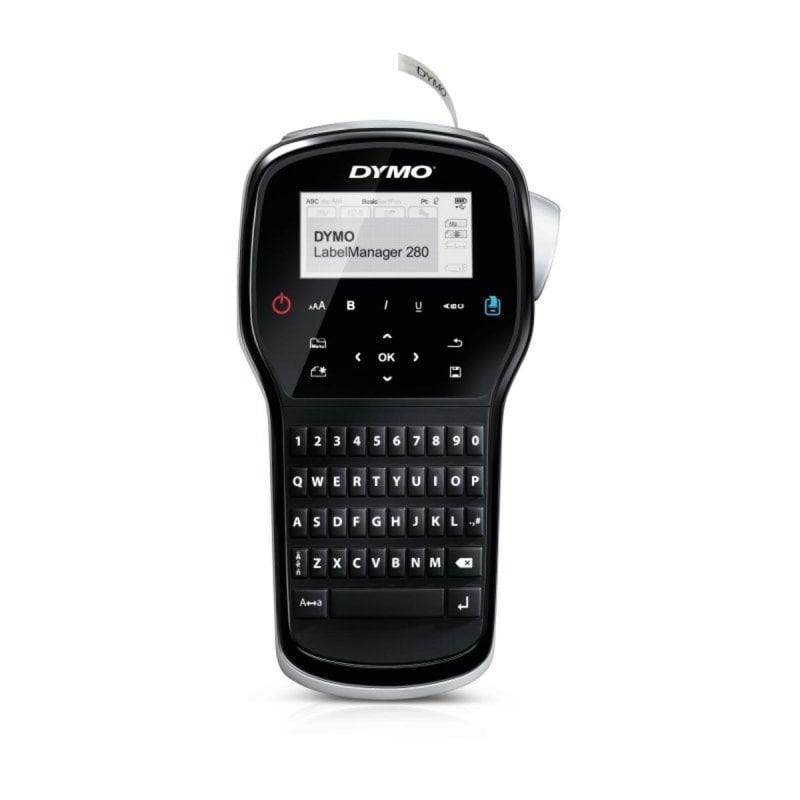 Dymo Étiqueteuse DYMO LabelManager 280 QWERTY Thermique D1 Alambiqué Lithium Black Silver