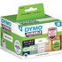 DYMO LW Pack de 2 rouleaux d etiquettes universelles permanentes blanches 89 x 25 mm
