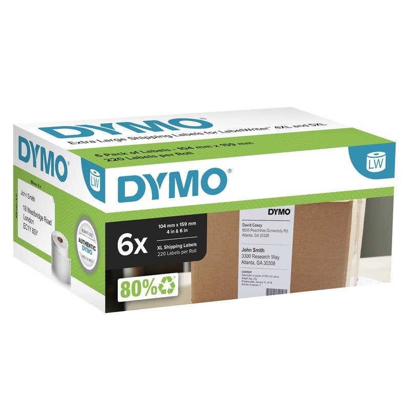 Dymo Étiquettes autoadhésives blanches DYMO LabelWriter 5XL 4XL 104x159 mm 1320 pcs