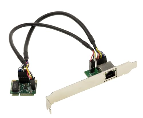 KALEA-INFORMATIQUE Carte contrôleur réseau Mini PCI Express réseau 1 Port LAN GIGABIT ethernet avec Chipset Realtek RTL8111 MiniPCIe NIC