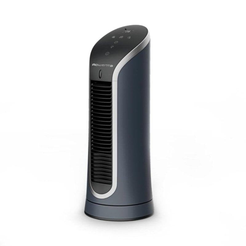 Rowenta Ventilateur Colonne Rowenta Eole Compact VU6220F0 11W 6 Vitesses LED Ultra Silencieux Minuterie