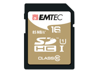 Emtec EMTEC Gold - carte memoire flash - 16 Go - SDHC
