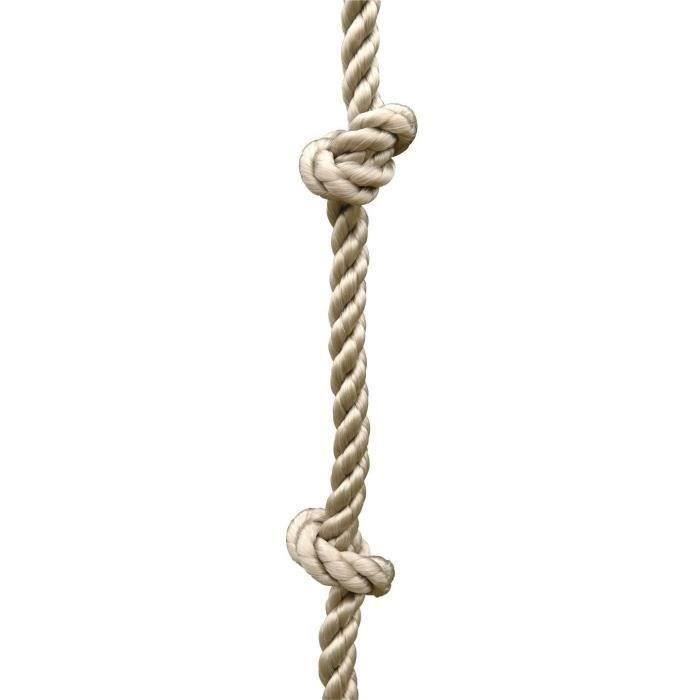 Corde descalade avec nœuds pour balancoire TRIGANO - Pour enfants de 3 a 12 ans - Longueur 315 m