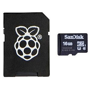 Raspberry Carte micro SD 16 Go avec Noobs
