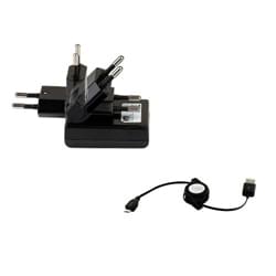 T'nB Chargeur secteur câble micro-USB rétractable