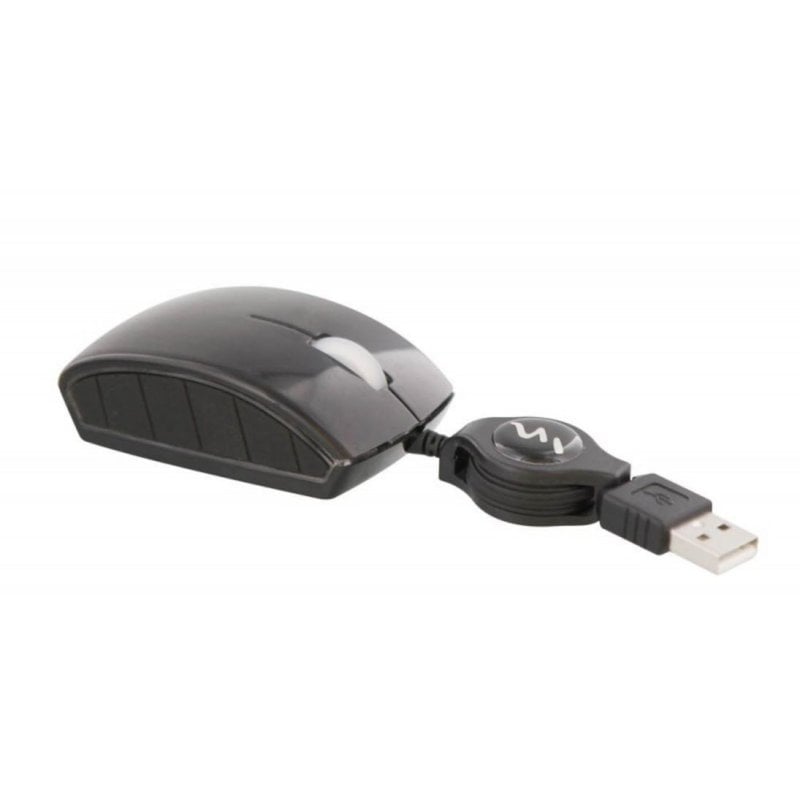 TNB Ratón TnB Guppy MUG3BK Compact USB Rétractable Black