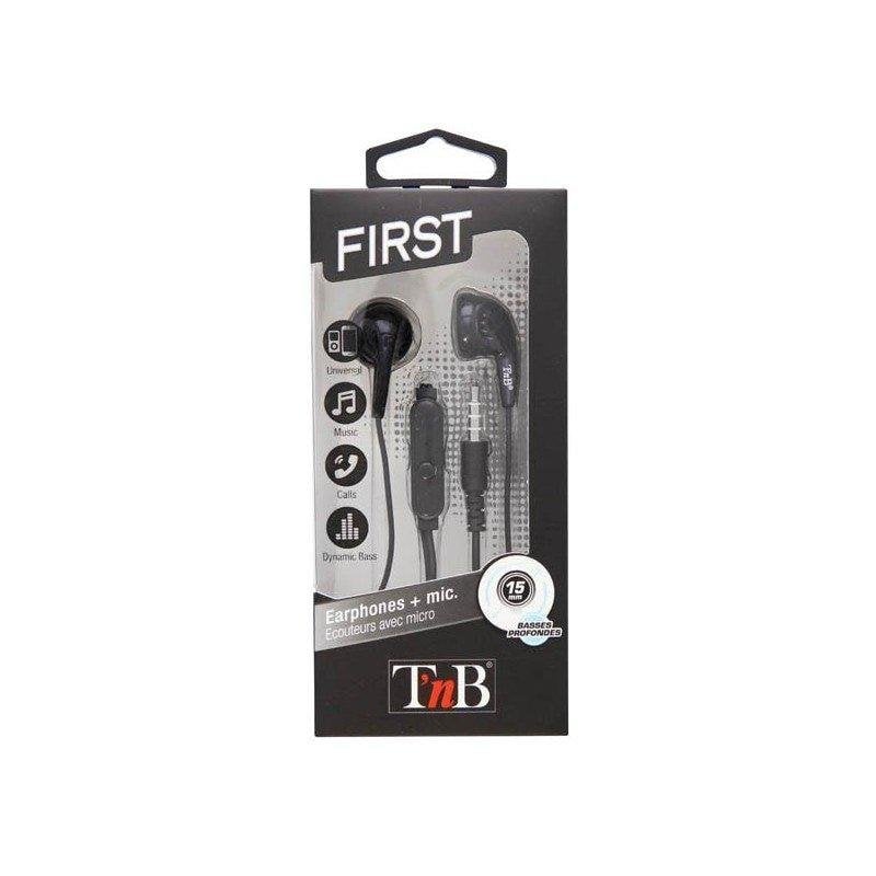 TNB Auriculares TnB KPFIRSTBK filaires 20-20000 Hz pour appels et musique noirs