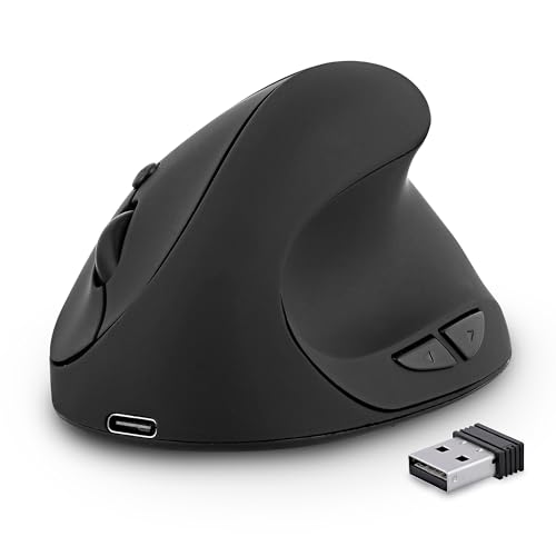 TNB Souris T'nB MWERGOVMN Ergonomique Verticale 6 Boutons 1600 DPI Black