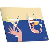 TNB Ratón T'nB COCKTAIL EXCLUSIV sans fil ambidextre multicolore avec tapis et dongle USB