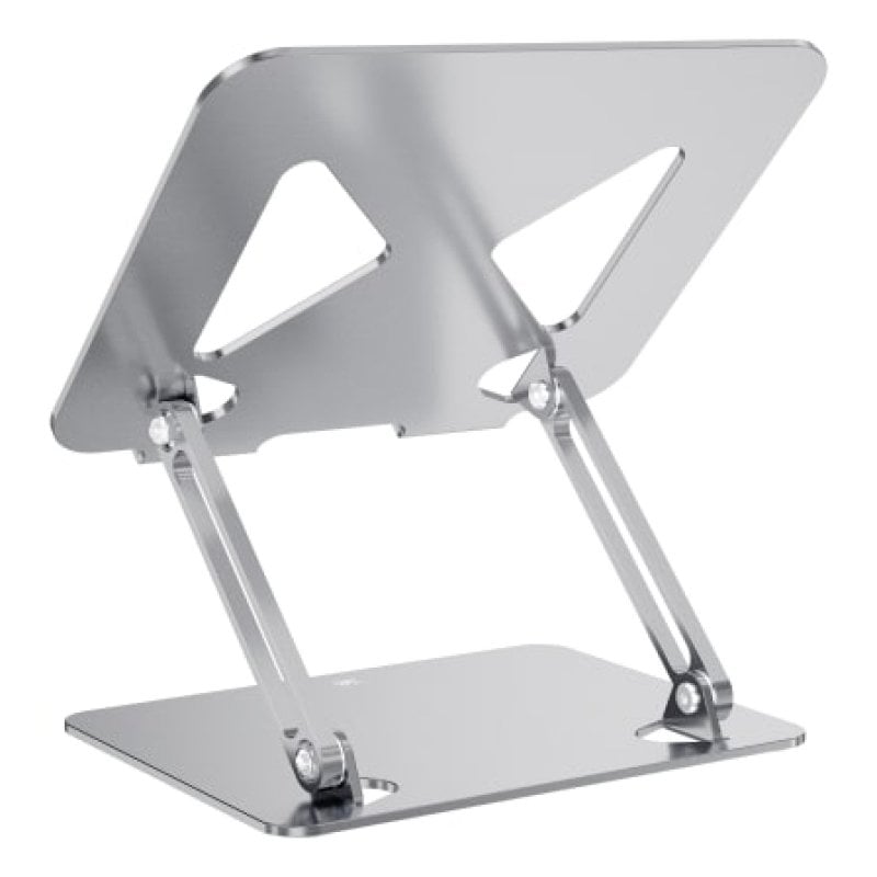 TNB Support réglable en métal pour ordinateur portable TnB iClick jusqu'à 17 pouces, Silver