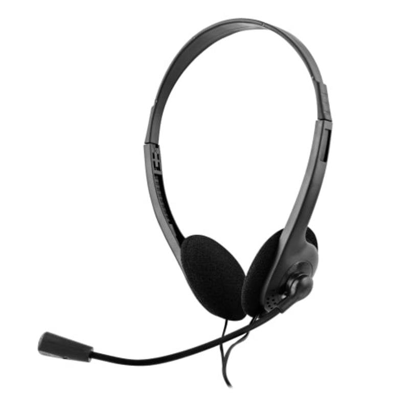 TNB Casque filaire TnB Way avec micro, connecteurs 3,5 mm, usage bureau, Black