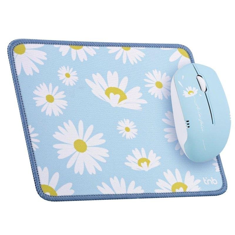 TNB Souris TnB Bumwxdaisy sans fil multicolore avec tapis assorti