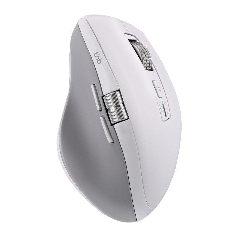 TNB Ratón TnB MWINFINITEPROWH Bluetooth USB-A Dual Rueda Infinite Blanco