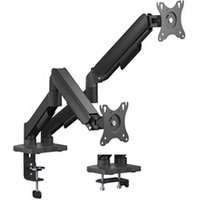 ERGO - Double support mécanique pour moniteur - Black