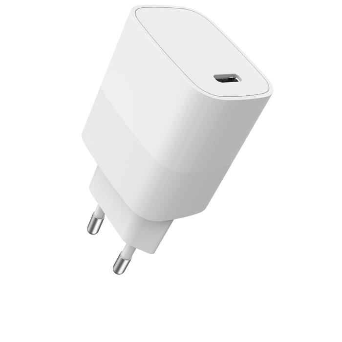 Chargeur secteur WE 1 Port USB-C - WE - 20W - Power Delivery - format mini - White