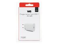 WE Chargeur secteur - 1 Port USB-C - Coloris White.