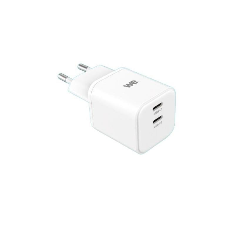 we Chargeur GaN WE 100W Power Delivery 2 ports USB-C White