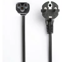 CABLE D'ALIMENTATION SECTEUR 3 PÔLES TREFLE 2,5 M NOIR