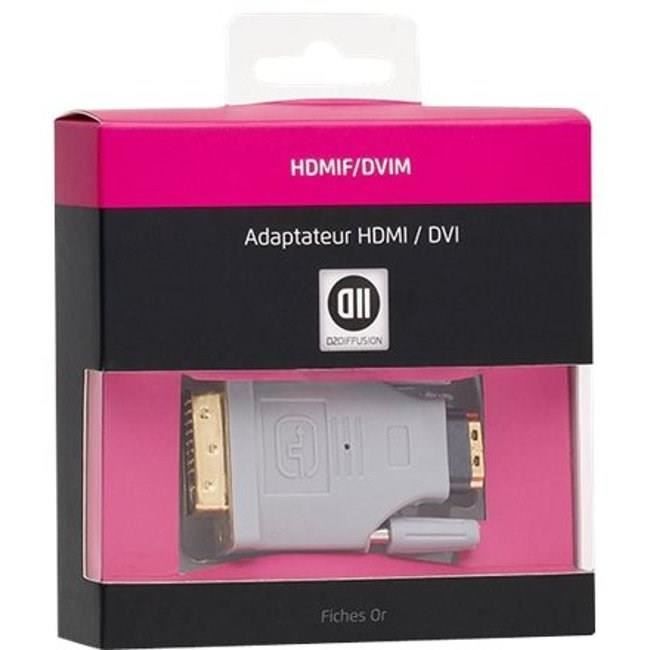 Adaptateur video - D2 - HDMI vers DVI - Grey - Vis a oreilles