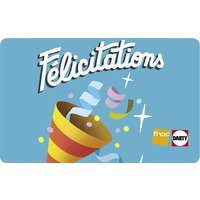 E-carte cadeau Fnac Darty Felicitations 15E