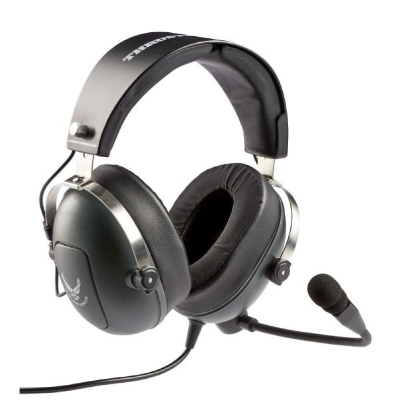 Thrustmaster Thrustmaster T.Flight U.S. Air Force Écouteurs Avec fil Arceau Contrôle de l'aviation du trafic aérien Black, Grey