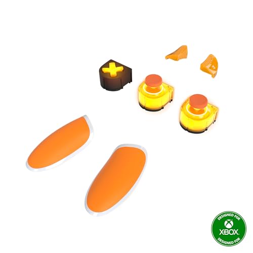Thrustmaster ESWAP X LED Orange Crystal Pack – Accessoires de manette de jeu personnalisables pour une expérience de jeu améliorée