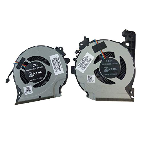 USKKS Ventilateur de refroidissement gauche et droit pour HP Pavilion 15-CX 15-CX0060TX 15-CX0058WM 15-cx0000 15-cx0002ng 15-cx0001ng 15-CX0068TX 15-CX0077WM 15-cx0088WM 5NR 15- cx0086nr, 5 V CC 0,5 A