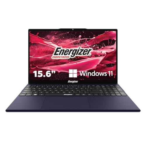 Energizer PC Portable 15,6 Full HD IPS Pentium Gold 4 128 Go Win 11 AZERTY | Conception sans ventilateur, châssis de 17,5 mm pour 1,6 kg, jusqu'à 8h30 d'autonomie, USB-C, Mini HDMI, lecteur SD, webcam