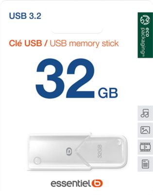 Cle USB ESSENTIELB 32Go USB 3.2