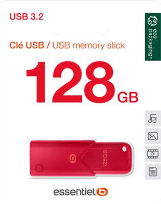 Cle USB ESSENTIELB 128Go USB 3.2