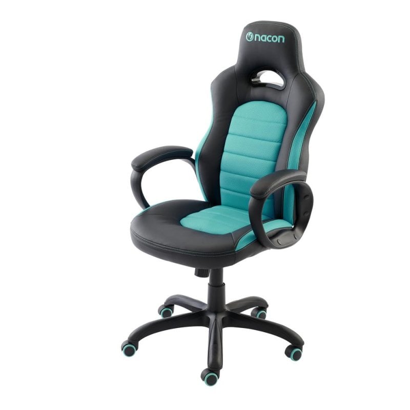 nacon Chaise gaming Nacon CH-350 ergonomique rembourrée Black turquoise 100 kg