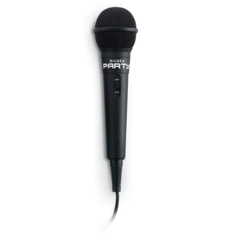 Bigben Microphone BigBen PARTYMIC filaire karaoké câble 4 m Black