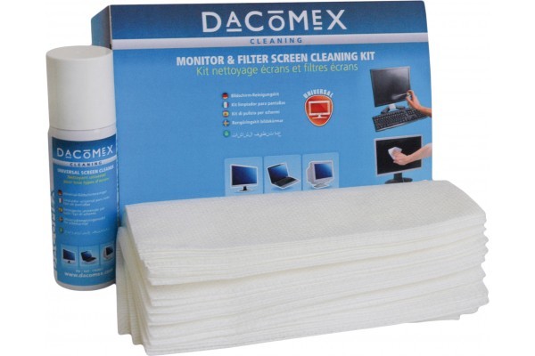 Dacomex Kit de nettoyage ecran LCD plat 85ml chiffon