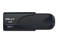 Pny Attaché 4 lecteur USB flash 64 Go USB Type-A 3.2 Gen 1 (3.1 Gen 1) Black