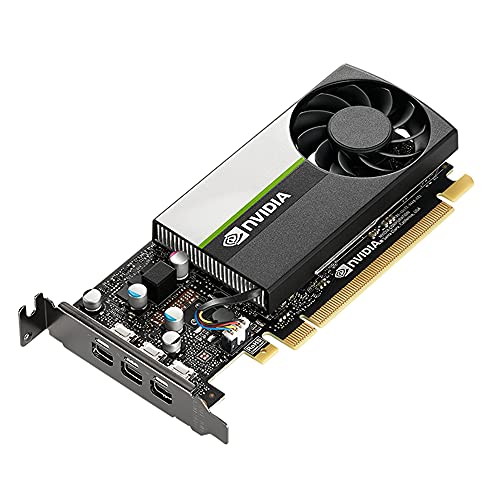 PNY NVIDIA T400 Carte Graphique Professionnelle 2GB GDDR6 PCI Express 3.0 x16, Simple Slot, 3X Mini-Port Display, 8K Support, Ventilateur Actif Ultra-Silencieux