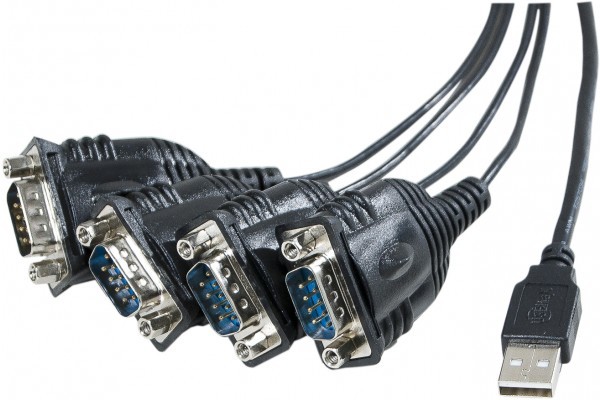 MCAD Convertisseur USB - Serie RS232 prolific - 4 ports DB9