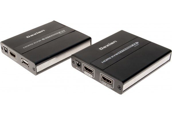 Dexlan PROLONGATEUR KVM HDMI 4K USB Zero Latence 4K60Hz 70m