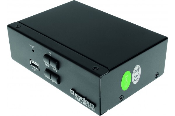 Dexlan KVM switch 2 ports HDMI 4K USB Audio cables